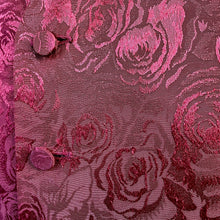 Load image into Gallery viewer, 1990&#39;s Vintage Vest Burgundy Red Floral Roses Silky Sz M - OOAK - Phoenix Menswear