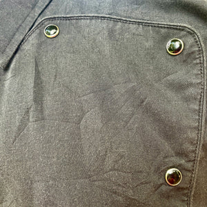 1990's Vintage Western Army Bib L/S Shirt Black Sz L - OOAK - Phoenix Menswear