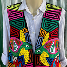 Load image into Gallery viewer, 1990&#39;s Vintage Women&#39;s Guatemalan Embroidered Turtle Cotton Vest Sz M - OOAK - Phoenix Menswear