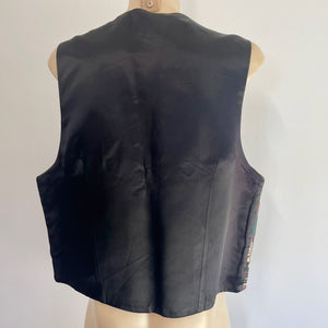 1990's Vintage Women's Tapestry Nautical Orient Vest Sz L - OOAK - Phoenix Menswear