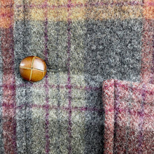 Load image into Gallery viewer, 1990&#39;s Vintage Wool Blend Vest Brown Grey Plaid Check Lined Pockets Sz M -OOAK - Phoenix Menswear