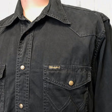Load image into Gallery viewer, 1990&#39;s Vintage Wrangler Black Denim L/S Shirt Sz S - OOAK - Phoenix Menswear