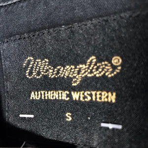 1990's Vintage Wrangler Black Denim L/S Shirt Sz S - OOAK - Phoenix Menswear