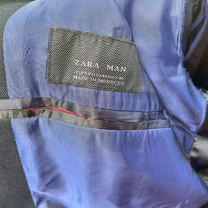 1990's Vintage Zara Man Navy Blue Blazer Sz XL - OOAK - Phoenix Menswear