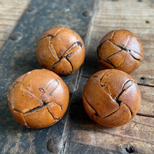 Load image into Gallery viewer, 1930&#39;s Handmade Leather Buttons Set of 4 Tan Vintage Unique 2.5 cm/1 inch - OOAK - Phoenix Menswear