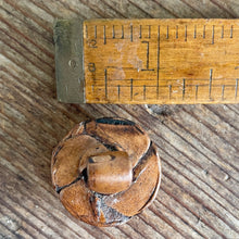 Load image into Gallery viewer, 1930&#39;s Handmade Leather Buttons Set of 4 Tan Vintage Unique 2.5 cm/1 inch - OOAK - Phoenix Menswear