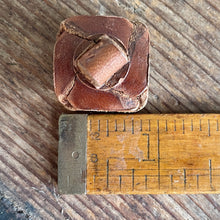 Load image into Gallery viewer, 1930&#39;s Handmade Leather Buttons Set of 9 Tan Vintage Square Unique 2.2 cm-7/8 inch - OOAK - Phoenix Menswear