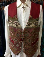 Load image into Gallery viewer, 1960&#39;s Vintage Vest Handmade Woven Sz M - OOAK - Phoenix Menswear