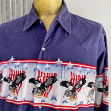 Load image into Gallery viewer, 1980&#39;s Vintage American Eagle L/S Shirt Red White Blue Sz XL - OOAK - Phoenix Menswear