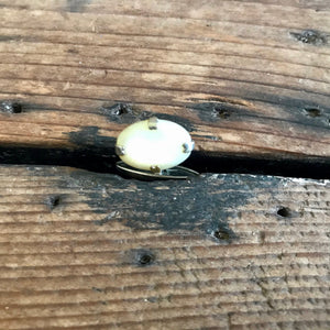 1970's Vintage Cufflinks Oval Silver & Pearl - OOAK - Phoenix Menswear