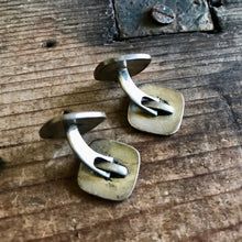 Load image into Gallery viewer, 1970&#39;s Vintage Cufflinks Square Silver - OOAK - Phoenix Menswear