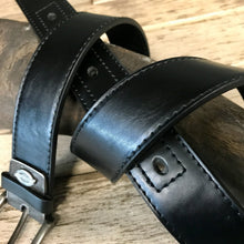 Load image into Gallery viewer, 1980&#39;s Dickies Vintage Black Leather Belt Sz M - OOAK - Phoenix Menswear