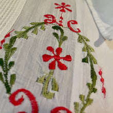 Load image into Gallery viewer, 1970s Vintage White Embroidered Floral Guayabera S/S Shirt Pockets Sz 3XL - OOAK - Phoenix Menswear