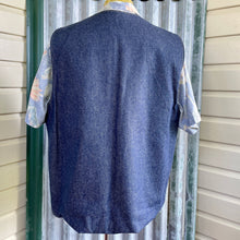 Load image into Gallery viewer, 1970s Vintage Blue Denim Vest Sherpa Lining Snaps Sz XL - OOAK - Phoenix Menswear