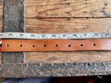 Load image into Gallery viewer, 1970&#39;s Vintage Beaded Handmade Animal Print Design Leather Belt Brown Sz M - OOAK - Phoenix Menswear