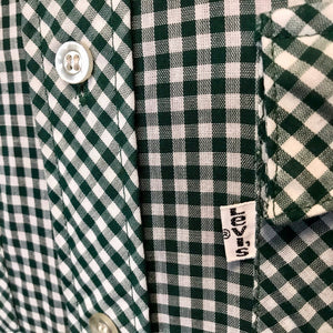 1970's Vintage Western Lee L/S Shirt Green Check Sz S - OOAK - Phoenix Menswear