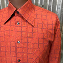 Load image into Gallery viewer, 1970&#39;s Orange Vintage L/S Shirt Sz M - OOAK - Phoenix Menswear