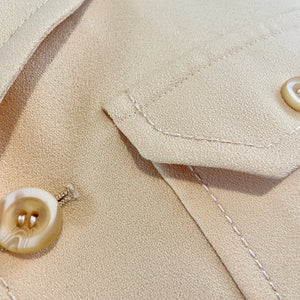 1970's Vintage Yellow Safari Jacket Retro Pockets Made in the USA Sz M - OOAK - Phoenix Menswear