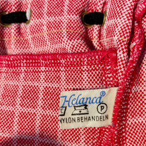 1970s Men's Vintage Swimming Trunks Retro Red White Check Sz M / L - OOAK - Phoenix Menswear