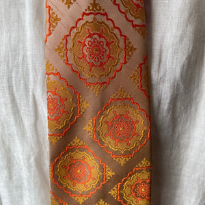 1970s Vintage Necktie in Iridescent Medallion Print - OOAK