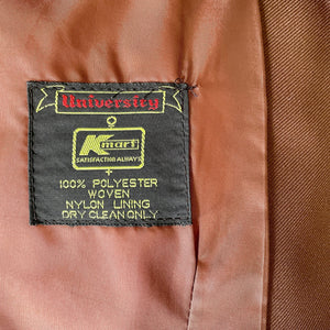 1970's Vintage Brown Safari Jacket Retro Pockets KMart Sz M - OOAK - Phoenix Menswear