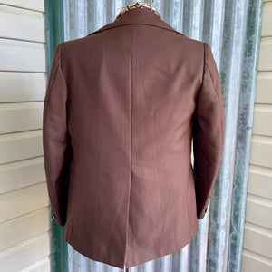 1970's Vintage Brown Safari Jacket Retro Pockets KMart Sz M - OOAK - Phoenix Menswear