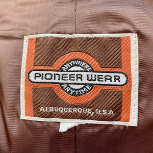 1970s Vintage Leather Vest Brown Pockets Albuquerque USA Sz XL - OOAK - Phoenix Menswear