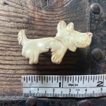 Load image into Gallery viewer, 1960&#39;s Scotty Dog Brooch Pin Miniature Bone Coloured Resin - OOAK - Phoenix Menswear