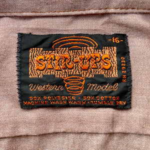 1970's Women's Vintage Western Cowgirl L/S Shirt Brown Blue Orange Sz S - OOAK - Phoenix Menswear