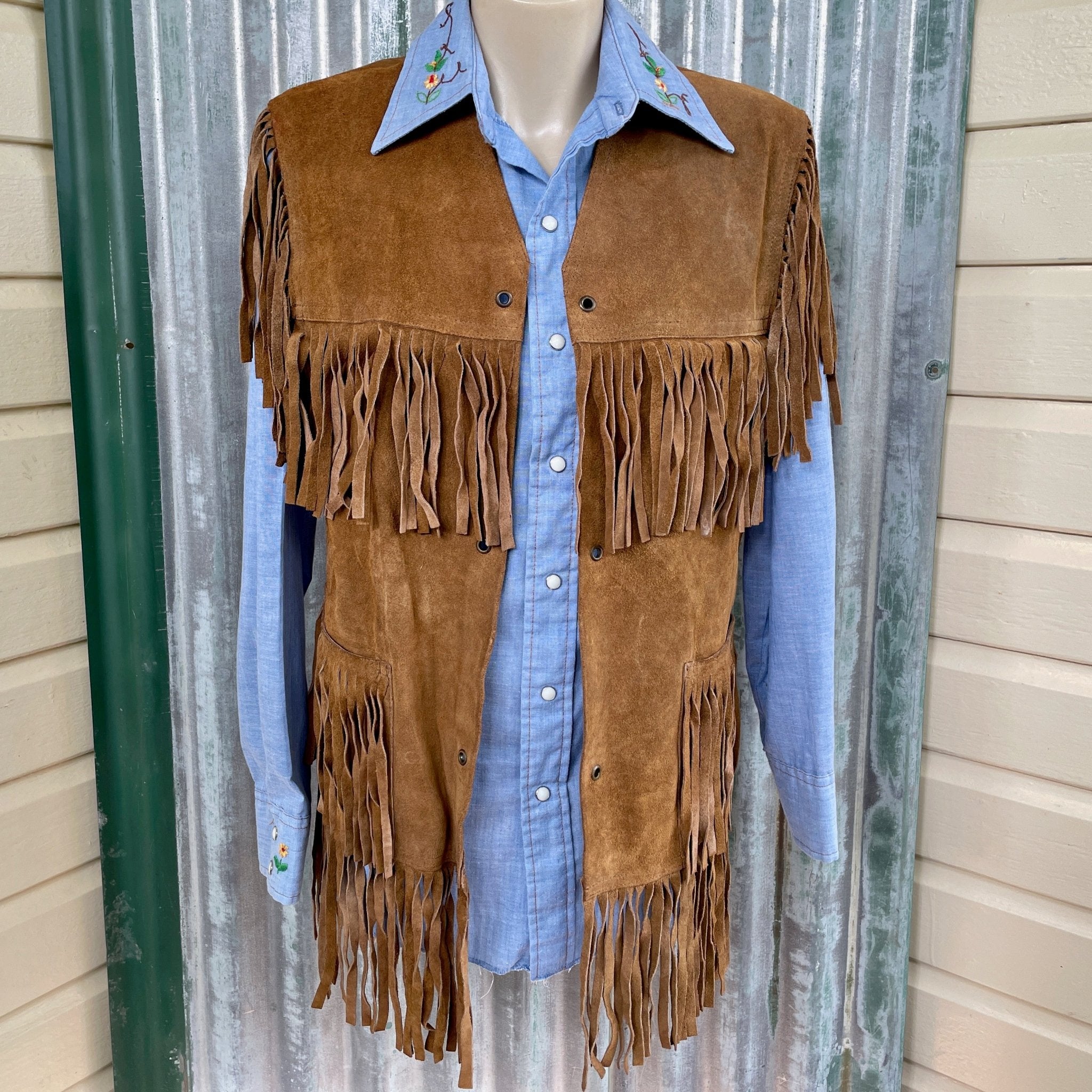 Hippie Waistcoat Unisex Adult Brown Hippie Waistcoat Unisex Adult Brown