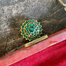 Load image into Gallery viewer, Antique 1930&#39;s Red Evening Purse Gold Green Jewelled Clasp - OOAK - Phoenix Menswear