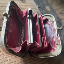 Load image into Gallery viewer, Antique Small Red Coin Change Purse 1800&#39;s Rare - OOAK - Phoenix Menswear