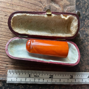 Antique Victorian Resin Pipe Cigarette Holder and Case 1800's Rare Unique Tobacciana - OOAK - Phoenix Menswear