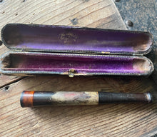 Load image into Gallery viewer, Antique Victorian Resin Pipe Cigarette Holder and Case 1800&#39;s Rare Unique Tobacciana - OOAK - Phoenix Menswear