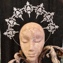 Load image into Gallery viewer, Baroque Halo Headband Silver Sun - Phoenix Menswear