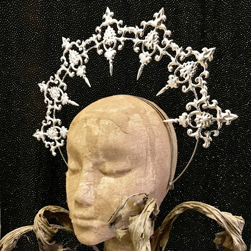 Baroque Halo Headband Silver Sun - Phoenix Menswear