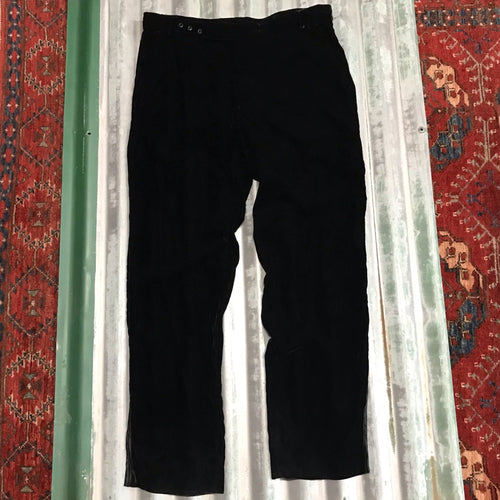 Black Armani Velvet Pants - Sz 36 - OOAK - Phoenix Menswear