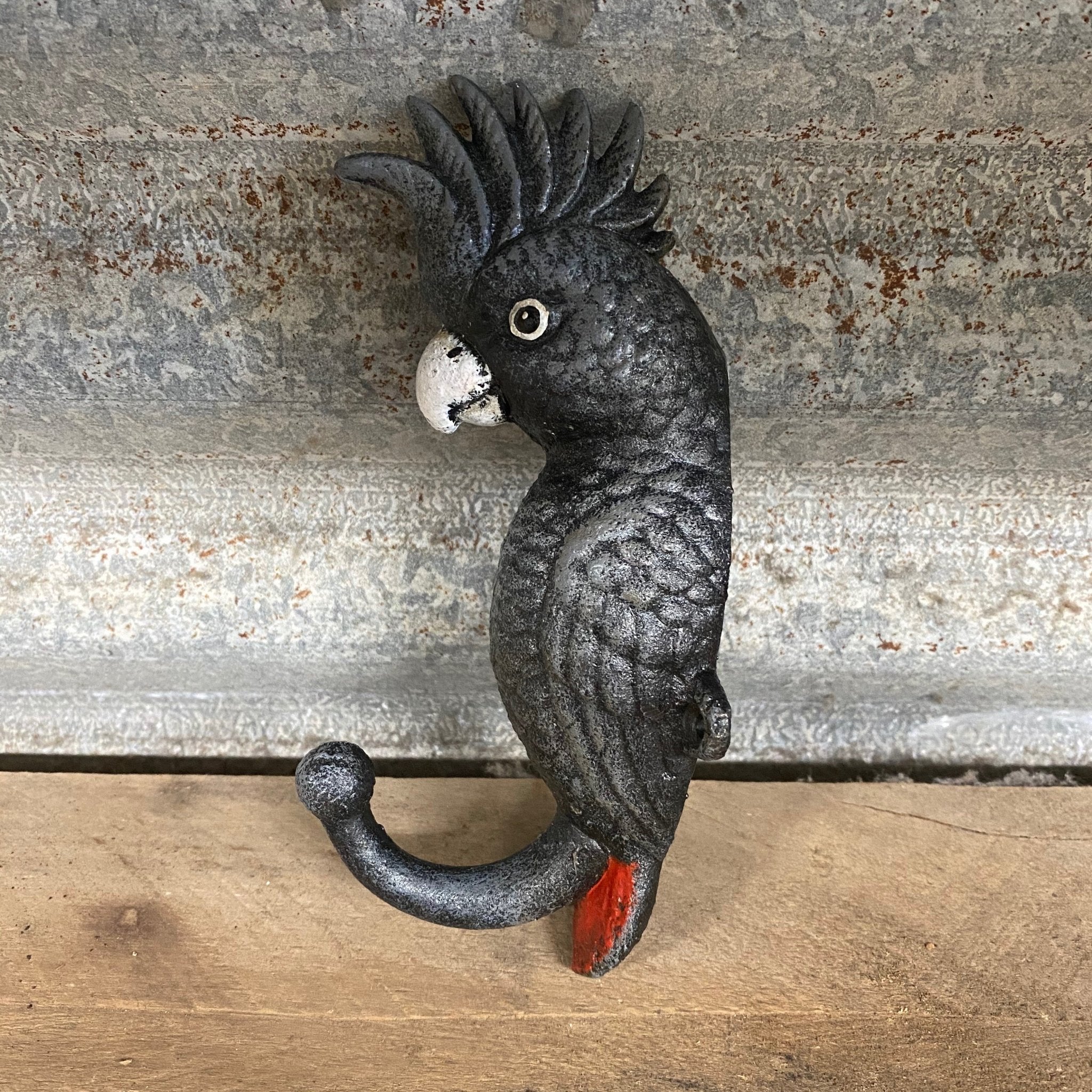 Black Cockatoo Wall Hook Bird - Cast Iron – Phoenix Menswear