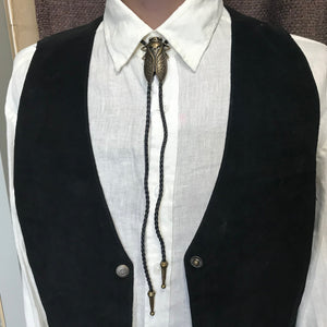 Bolo Tie - Antique Gold Cicada - Phoenix Menswear