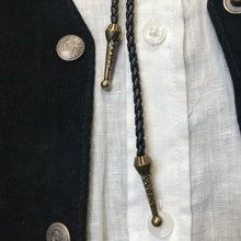 Load image into Gallery viewer, Bolo Tie - Antique Gold Classic Round Design - Phoenix Menswear