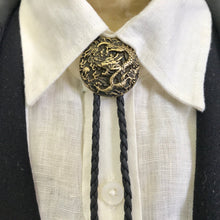 Load image into Gallery viewer, Bolo Tie - Gold Dragon Design - Phoenix Menswear