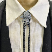 Load image into Gallery viewer, Bolo Tie - Silver Wolf Design - Phoenix Menswear