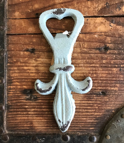 Bottle Opener - Fleur de Lis - Cast Iron - Phoenix Menswear