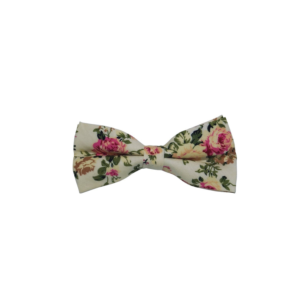 Bow Tie Spring Flower Cotton - OOAK - Phoenix Menswear