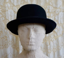 Load image into Gallery viewer, Bowler Hat Black Wool - Phoenix Menswear