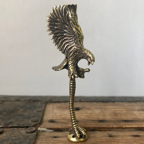 Brass Pipe Tamper Eagle Bird of Prey Pipe Accessory - OOAK - Phoenix Menswear