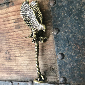 Brass Pipe Tamper Eagle Bird of Prey Pipe Accessory - OOAK - Phoenix Menswear