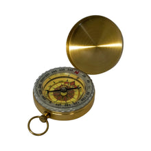 Load image into Gallery viewer, Brass Pocket Compass - Phoenix Menswear