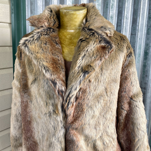 Brown Fur Coat Lined - New - Phoenix Menswear