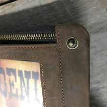 Load image into Gallery viewer, Brown Leather Wallet with Chain - Phoenix Menswear